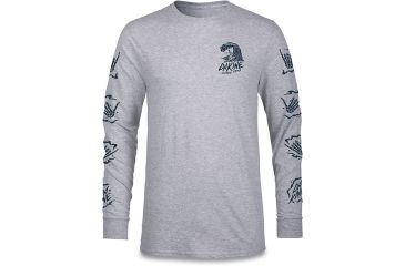 Image of Dakine Bare Bones L-S, GREY HEATHER, S, 10001874-ETE