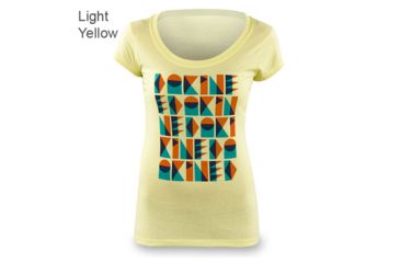 Image of Dakine Bauhaus SS T-Shirt - Women's-Light Yellow-X-Large