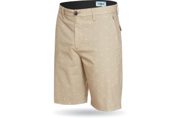 Image of Dakine Beachpark Print Hybrid Short - Men's-Khaki-30 Waist
