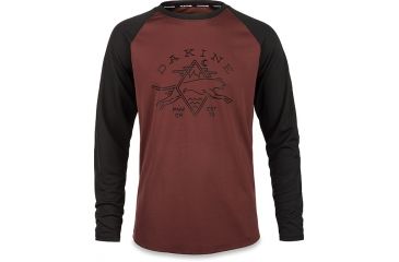 Image of Dakine Dropout L-S Jersey, ANDORRA / BLACK, L, 10001702-O/L-L