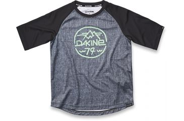 Image of Dakine KidS Dropout S-S Jersey, CARBON / BLACK, 6, 10001728-O/LK-6