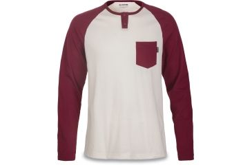Image of Dakine Phoenix Long Sleeve Henley - Men's-Rosewood-Medium