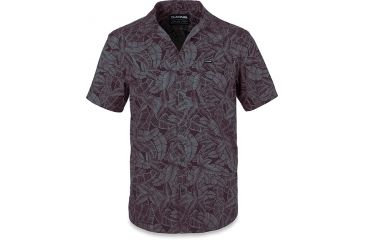 Image of Dakine Poipu S-S Woven, PLUM SHADOW STENCIL PALM, S, 10001175-LSSTLM