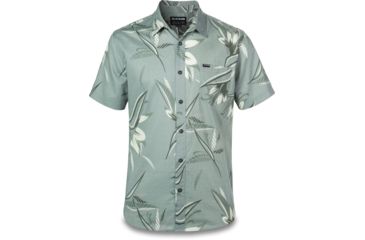 Image of Dakine Poipu Short Sleeve Woven Shirt - Mens, Coastal Green Noosa Palm, Medium, 10001175-ML-91M-M