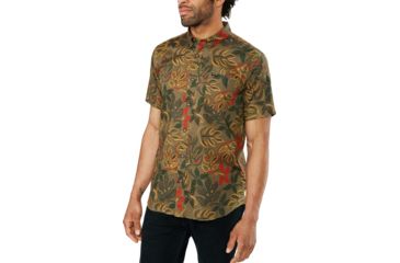 Image of Dakine Poipu Short Sleeve Woven Shirt - Mens, Tarmac Painted Trop, Small, 10001175-T-91M-S