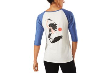 Image of Dakine Rikki 3-4 Baseball Tee, HORIZON, XS, 10001628-OIZO-XS