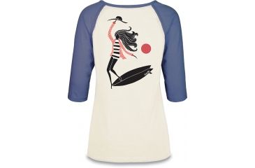 Image of Dakine Rikki 3-4 Baseball Tee, HORIZON, XS, 10001628-OIZO-XS
