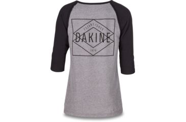 Image of Dakine Rikki 3/4 Baseball Tee - Womens, Black, Extra Large, 10001628-BLACK-91M-XL