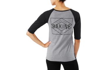 Image of Dakine Rikki 3/4 Baseball Tee - Womens, Black, Extra Large, 10001628-BLACK-91M-XL