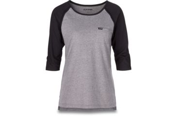 Image of Dakine Rikki 3/4 Baseball Tee - Womens, Black, Extra Large, 10001628-BLACK-91M-XL