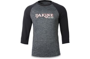 Image of Dakine Roots Raglan Loose Fit 3-4 Sleeve, BLACK HEATHER, XL, 10001665-LKETE-XL