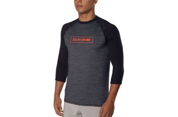 Image of Dakine Roots Raglan Loose Fit 3/4 Sleeve - Mens, Black Heather, Medium, 10002311-BLKHEATHER-M