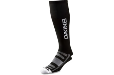 Image of Dakine Singletrack Tall Sock, Black/White, Small/Medium, D.100.5557.060.SM