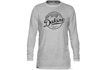 Image of Dakine Tech-T Long Sleeve Shirt - Mens-Heathered Grey Peaks-Large