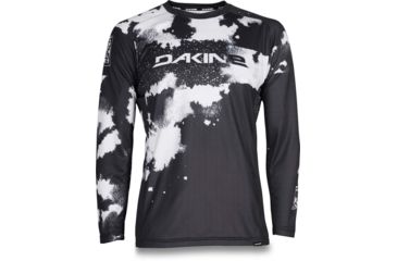 Image of Dakine Thrillium Long Sleeve Jersey, Black / White, Small, 10002233-BLACK/WHIT-S
