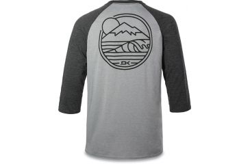 Image of Dakine Well Rounded 3-4 Raglan Tech T, HEATHER DARK GREY, L, 10001866--L