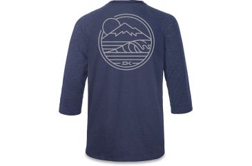 Image of Dakine Well Rounded 3-4 Raglan Tech T, HEATHER NAVY, M, 10001866-ETEV-M