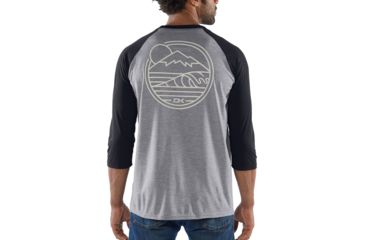 Image of Dakine Well Rounded 3/4 Raglan Tech T - Mens, Black, Small, 10002342-BLACK-S