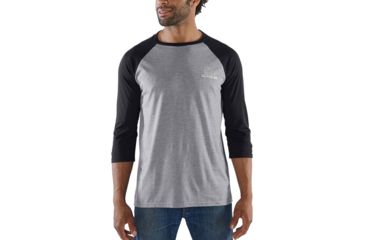 Image of Dakine Well Rounded 3/4 Raglan Tech T - Mens, Black, Small, 10002342-BLACK-S