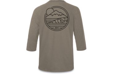Image of Dakine Well Rounded 3/4 Raglan Tech T - Mens, Grit, Small, 10002342-GRIT-S