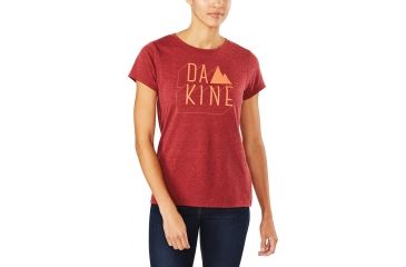 Image of Dakine WomenS Da Mtn S-S Tech T, HEATHER BURGUNDY, XS, 10001872-ETE-XS