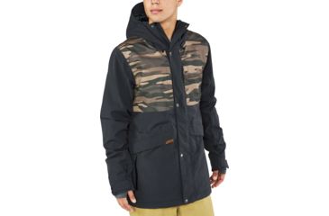 Image of Dakine Wyeast Jacket - Men's, Black / Field Camo, Small, 10001958-BF-91M-S