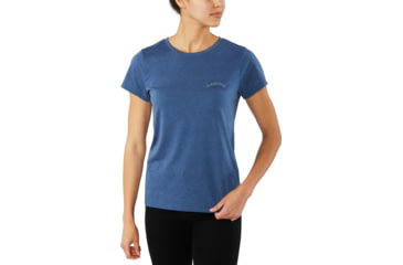 Image of Dakine Zigzag Short Sleeve Tech T-Shirt - Womens, Heather Navy, Extra Small, 10002085-HN-91M-XS
