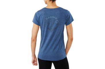 Image of Dakine Zigzag Short Sleeve Tech T-Shirt - Womens, Heather Navy, Extra Small, 10002085-HN-91M-XS
