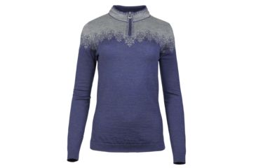 Image of Dale of Norway Snefrid Sweater, Electric Storm/Smoke, Large, 93431-H-L