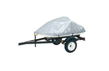 Image of Dallas Manufacturing Co. Polyester Personal Watercraft Cover B, Fits 3 Seater Model Up To 124&quot;L x 49&quot;W x 40&quot;H - Silver 59965