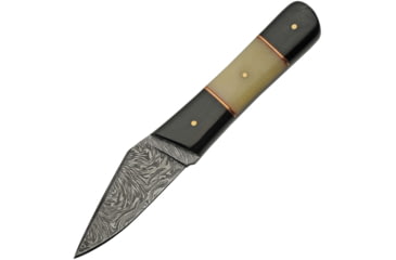 Image of Damascus Bone/Horn Skinner Knife, 3.25 Damascus steel blade, Buffalo horn and camel bone handle, DM-1258HN