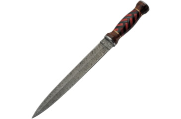 Image of Damascus Fixed Blade Red/Black