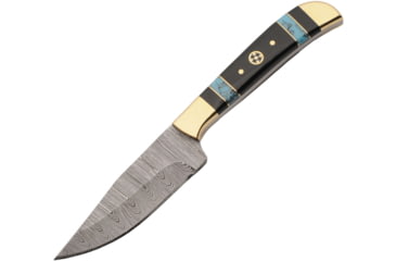 Image of Damascus Fixed Blade Turquiose, DM1428