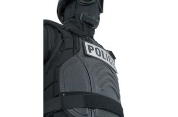 Image of Damascus FX1 Protective Gear FlexForce Modular Hard Shell Full Body Crowd Control System, Large, Black, FX1LG