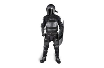 Image of Damascus FX1 Protective Gear FlexForce Modular Hard Shell Full Body Crowd Control System, Large, Black, FX1LG