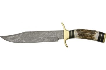 Image of Damascus Iron Maiden Bowie Fixed Knife DM1033