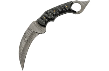 Image of Damascus Karambit Micarta