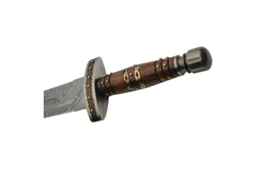 Image of Damascus Short Sword Wood/Brass