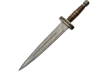 Image of Damascus Short Sword Wood/Brass