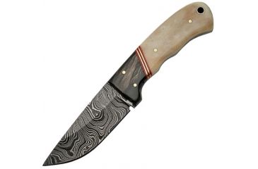 Image of Damascus Skinner Knife w/ Bone Handle DM1068