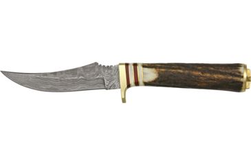 Image of Damascus Slim Blade Skinner Fixed Knife DM1048
