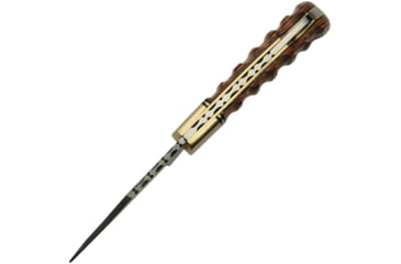 Image of Damascus Twisted Wood Lockback