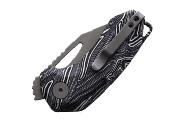 Image of Damned Designs Anzu Linerlock Damascus G10 DMN016BKWT