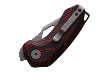 Image of Damned Designs Oni Linerlock Damascus G10