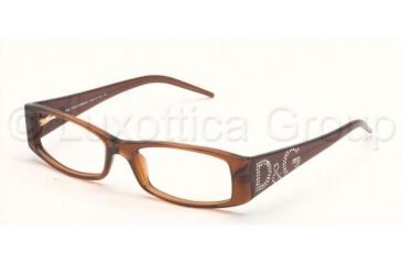 Image of DandG DD 1103B Eyeglasses Styles Brown Frame w/Non-Rx 50 mm Diameter Lenses