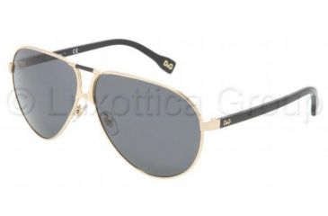Image of DandG DD 6067 Sunglasses, Old Gold Frame / Gray Blue Lenses, 254 87 6310