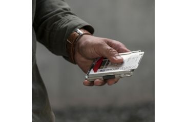 Image of Dango Products M1 Maverick Rail Wallet, Stainless Steel - DGO-M1-RA-SS