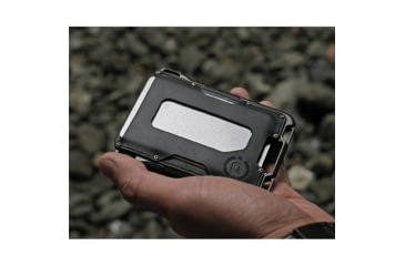 Image of Dango Products M1 Maverick Wallet, 3in x 4.25in, Black Leather Back, Aluminum Construction, M1-JB