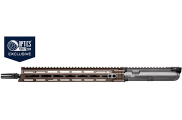 Image of OpticsPlanet Exclusive Daniel Defense Upper Receiver, 14.5 in, 1/7 Twist, Mil Spec, Ceracote Finish, Black/Brown, DD-CTM-URG-OP