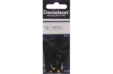 Image of Danielson Crappie Jig 1/8oz Black, JGC18BBB